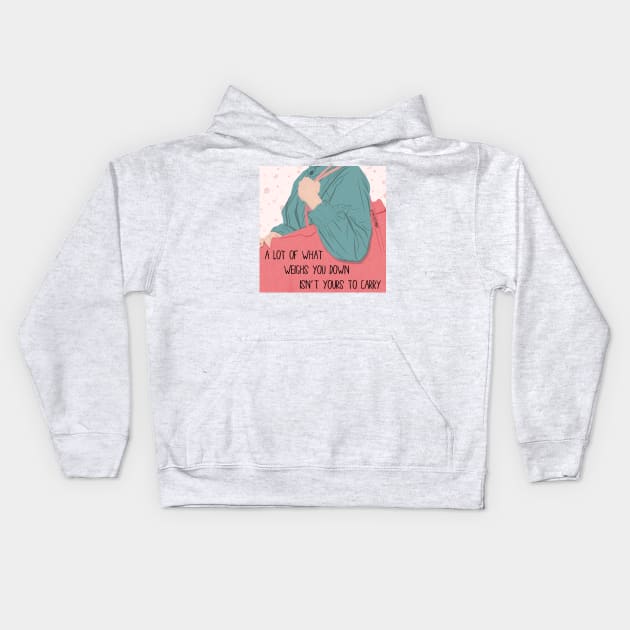 NOT YOURS TO CARRY Kids Hoodie by The Cute Feminist